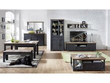 Wandboard >Jasmin< in Graphit - 142x29x20cm (BxHxT)