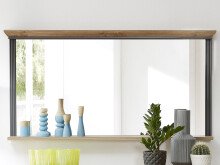 Wandspiegel >Jasmin< in Graphit - 142x74x16cm (BxHxT)