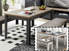 Esstisch >Jasmin< in Artisan Eiche - 220x76x90cm...