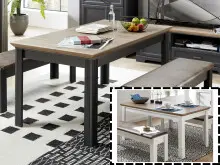 Esstisch >Jasmin< in Artisan Eiche - 220x76x90cm...