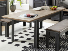 Esstisch >Jasmin< in Artisan Eiche - 220x76x90cm (BxHxT)