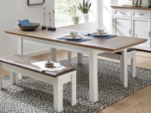Esstisch >Jasmin< in Artisan Eiche - 220x76x90cm (BxHxT)