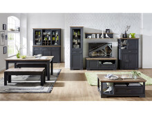 Esstisch >Jasmin< in Artisan Eiche - 220x76x90cm (BxHxT)