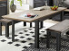 Esstisch >Jasmin< in Artisan Eiche - 220x76x90cm (BxHxT)