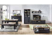 Esstisch >Jasmin< in Graphit - 160x76x90cm (BxHxT)
