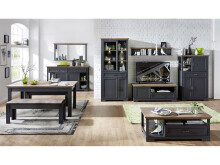 Esstisch >Jasmin< in Graphit - 160x76x90cm (BxHxT)