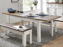 Esstisch >Jasmin< in Pinie-Hell - 160x76x90cm (BxHxT)