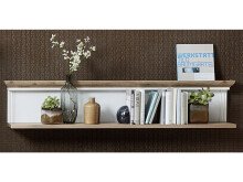 Wohnwand >Jasmin< in Pinie-Hell aus Metall - 299x204x51cm (BxHxT)