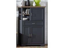 Wohnwand >Jasmin< in Graphit - 354x204x51cm (BxHxT)