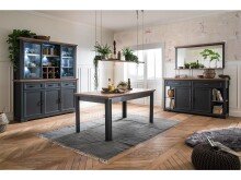 Buffet >Jasmin< in Graphit aus Metall - 166x205x48cm (BxHxT)