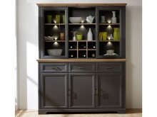 Buffet >Jasmin< in Graphit aus Metall -...