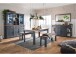 Buffet >Jasmin< in Graphit aus Metall - 166x205x48cm (BxHxT)