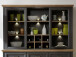 Buffet >Jasmin< in Graphit aus Metall - 166x205x48cm (BxHxT)