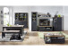 Buffet >Jasmin< in Graphit aus Metall - 166x205x48cm (BxHxT)