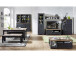 Buffet >Jasmin< in Graphit aus Metall - 166x205x48cm (BxHxT)