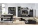 Buffet >Jasmin< in Graphit aus Metall - 166x205x48cm (BxHxT)