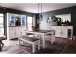 Buffet >Jasmin< in Pinie-Hell aus Metall - 166x205x48cm (BxHxT)