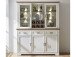 Buffet >Jasmin< in Pinie-Hell aus Metall - 166x205x48cm (BxHxT)