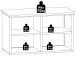 Sitzbank >Tomlin< in grau - 78x49x38cm (BxHxT)
