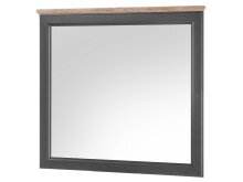 Wandspiegel >Tomlin< in grau - 98x91x3,5cm (BxHxT)