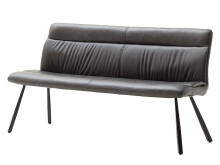 Sitzbank >Oxford I< in Anthrazit aus Polyurethan - 175x86x69cm (BxHxT)