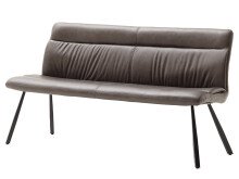 Sitzbank >Oxford I< in Anthrazit aus Polyurethan - 175x86x69cm (BxHxT)