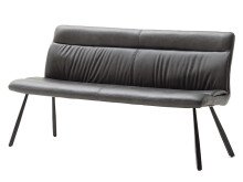 Sitzbank >Oxford I< in Anthrazit aus Polyurethan - 175x86x69cm (BxHxT)