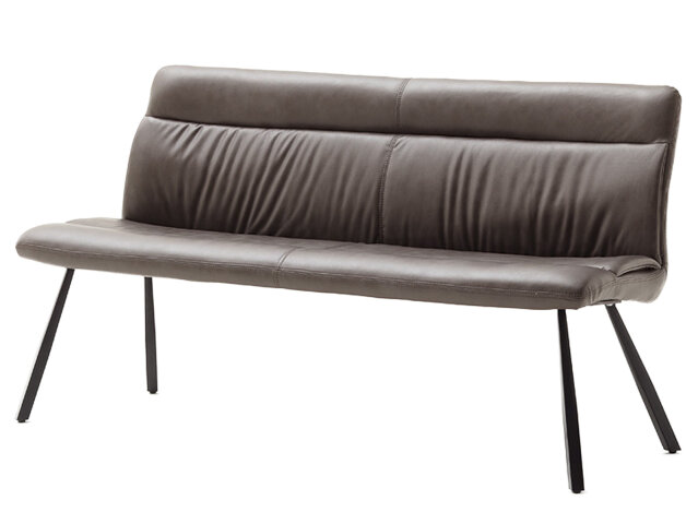 Sitzbank >Oxford I< in Anthrazit aus Polyurethan - 175x86x68cm (BxHxT)