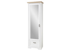 Garderobenschrank >Jasmin< in Antik - 65x204x41cm (BxHxT)