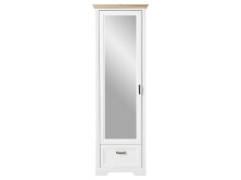 Garderobenschrank >Jasmin< in Antik - 65x204x41cm (BxHxT)