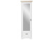 Garderobenschrank >Jasmin< in Antik - 65x204x41cm (BxHxT)