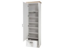 Garderobenschrank >Jasmin< in Pinie-Hell - 65x204x41cm (BxHxT)