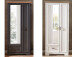 Garderobenschrank >Jasmin< in Antik aus Metall - 93x204x41cm (BxHxT)