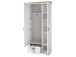 Garderobenschrank >Jasmin< in Antik aus Metall - 93x204x41cm (BxHxT)
