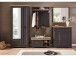 Garderobenschrank >Jasmin< in Antik aus Metall - 93x204x41cm (BxHxT)