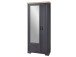 Garderobenschrank >Jasmin< in Graphit - 93x204x41cm (BxHxT)