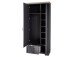 Garderobenschrank >Jasmin< in Graphit - 93x204x41cm (BxHxT)