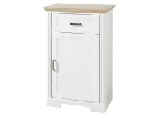 Schuhschrank >Jasmin< in Antik aus Metall - 65x102x41cm (BxHxT)