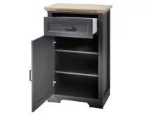 Schuhschrank >Jasmin< in Antik aus Metall - 65x102x41cm (BxHxT)
