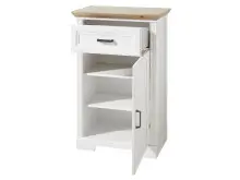 Schuhschrank >Jasmin< in Antik aus Metall - 65x102x41cm (BxHxT)