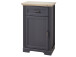 Schuhschrank >Jasmin< in Antik aus Metall - 65x102x41cm (BxHxT)