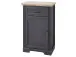 Schuhschrank >Jasmin< in Antik aus Metall - 65x102x41cm (BxHxT)
