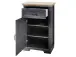 Schuhschrank >Jasmin< in Antik aus Metall - 65x102x41cm (BxHxT)
