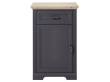 Schuhschrank >Jasmin< in Graphit - 65x102x41cm (BxHxT)
