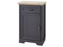 Schuhschrank >Jasmin< in Graphit - 65x102x41cm (BxHxT)