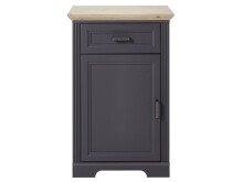 Schuhschrank >Jasmin< in Graphit - 65x102x41cm (BxHxT)