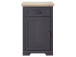 Schuhschrank >Jasmin< in Graphit - 65x102x41cm (BxHxT)