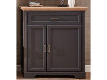 Schuhschrank >Jasmin< in Graphit - 93x102x41cm (BxHxT)