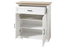 Schuhschrank >Jasmin< in Pinie-Hell aus Metall - 93x102x41cm (BxHxT)