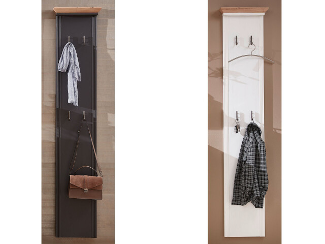 Garderobenpaneel >Jasmin< in antik - 41x195x9cm (BxHxT)